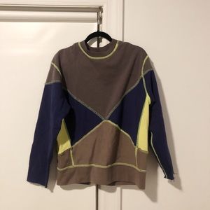 Urban Outfitters patchwork shape crew neck